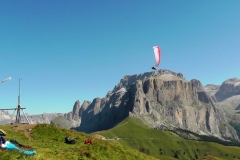 2016 08 27 Col Rodella Franz vor den Sella Stock k