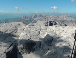 2016 08 26 Col Rodella querung Sella Stock