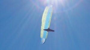 Hans bereits überhöht zu seinem 8:23 Stunden Flug mit 182 km