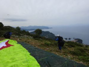 Startvorbereitungen in Parga