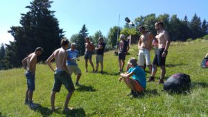 Gerhard beim Briefing