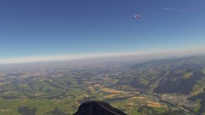 Karin schon auf guter Höhe